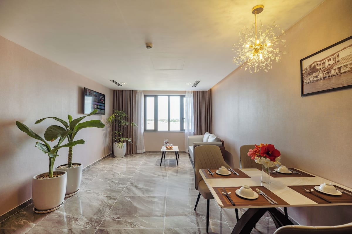 One-Bedroom Apartment River View | 1 bedroom, premium bedding, minibar, desk