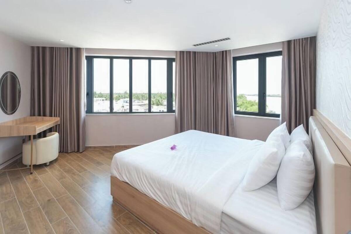 1 soveværelse, premium-sengetøj, minibar, skrivebord