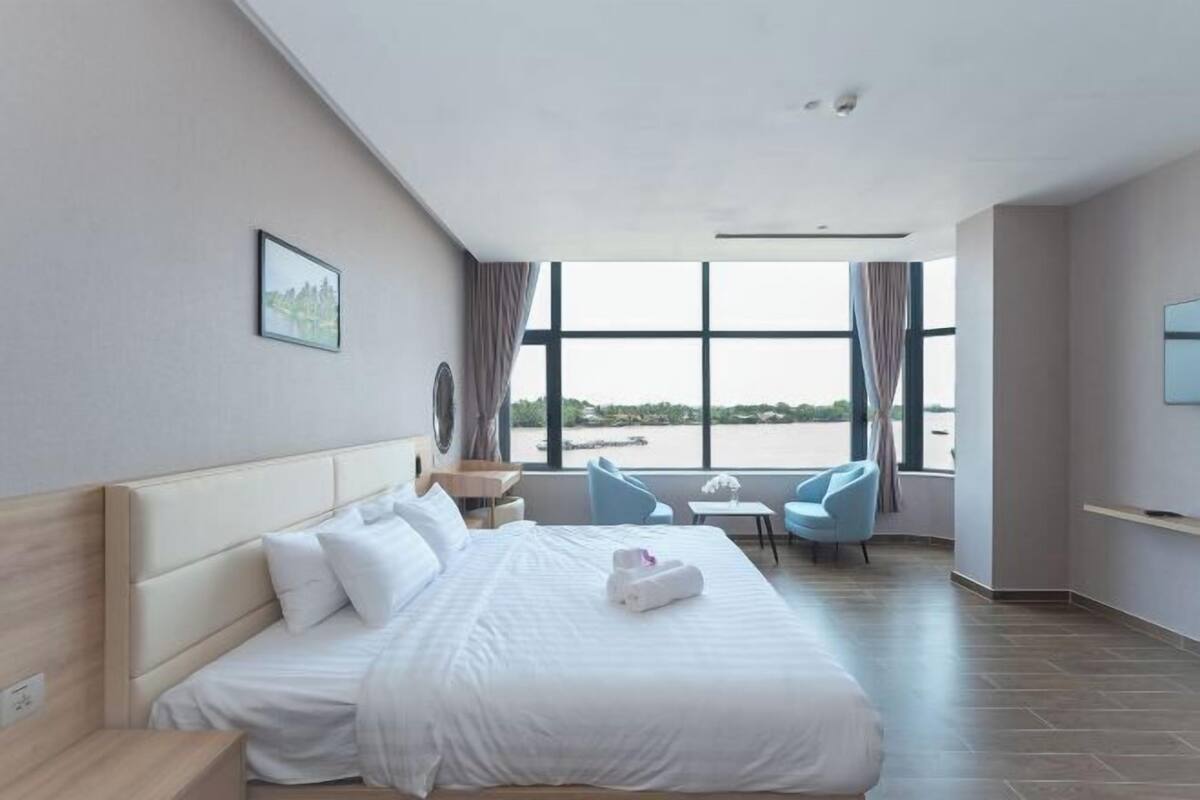 1 soveværelse, premium-sengetøj, minibar, skrivebord