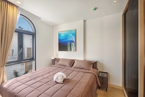 Standard Apartment, Balcony, Courtyard View | 1 bedroom, in-room safe, blackout curtains, iron/ironing board - One bedroom Palmetto Condo Karon A608 (Karon)