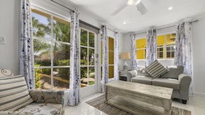 Living area - 2-Min Walk to Beach Private Pool 4-Bed Villa by Bocobay (Noord)
