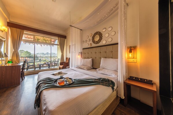 Een strijkplank/strijkijzer, gratis wifi