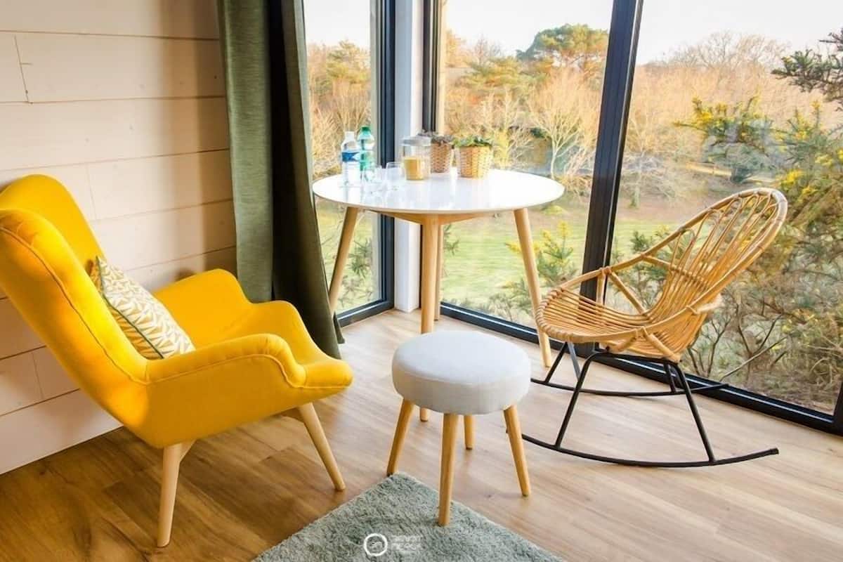 Exclusief huisje, en-suite badkamer, uitzicht op park (La Lumin'air) | Kamervoorziening