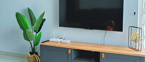 Classic Apartment, Balcony, City View | Living area | Flat-screen TV