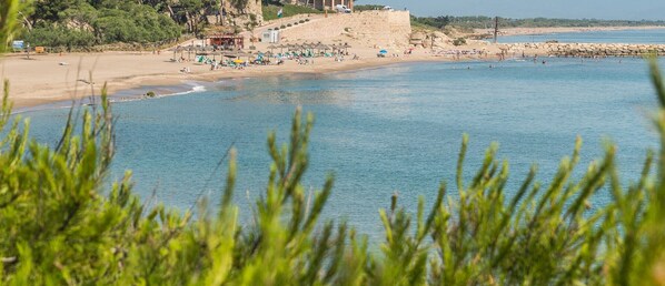 Vlak bij het strand