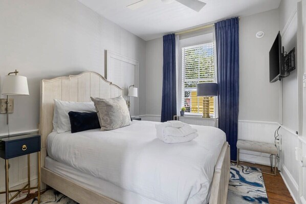 1 makuuhuone, silitysrauta/-lauta, ilmainen Wi-Fi, vuodevaatteet