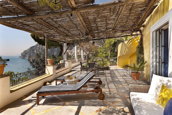 Terrace/patio - Mansour with terrace, sea view - My Rental homes (Positano)