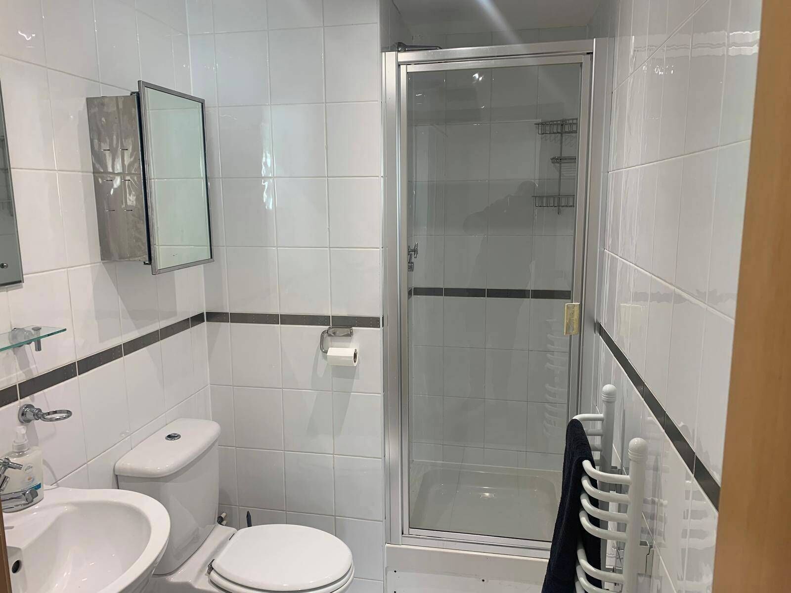 Apartment | Badezimmer | Duschwanne, Komfortbadewanne, Haartrockner