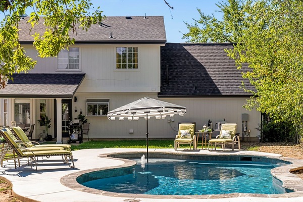 Enjoy our amazing private pool with your family and friends.