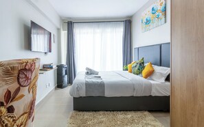 Comfort Apartment, Balcony, City View | Television - Cozy Studio Apartment - Nairobi West  (Nairobi)