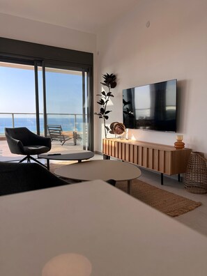 Apartment | Living area - Achziv Beach Stylish Stay by Sea N' Rent (Nahariya)