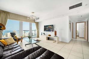 Apartment, Ocean View | Living area | TV - Neve Tzedek Panorama Stay by Sea N' Rent (Tel Aviv)