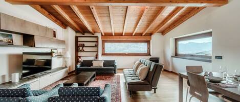 Departamento, vista a la montaña | 1 habitación, ropa de cama de alta calidad y edredón