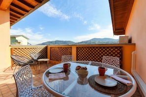 Appartement, vue montagne | 1 chambre, literie de qualité supérieure, couette en duvet d'oie