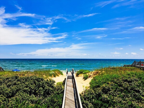 On the beach - Ocean front, Private Hot tub, amazing location, Pets OK, VIEWS! (Nags Head)