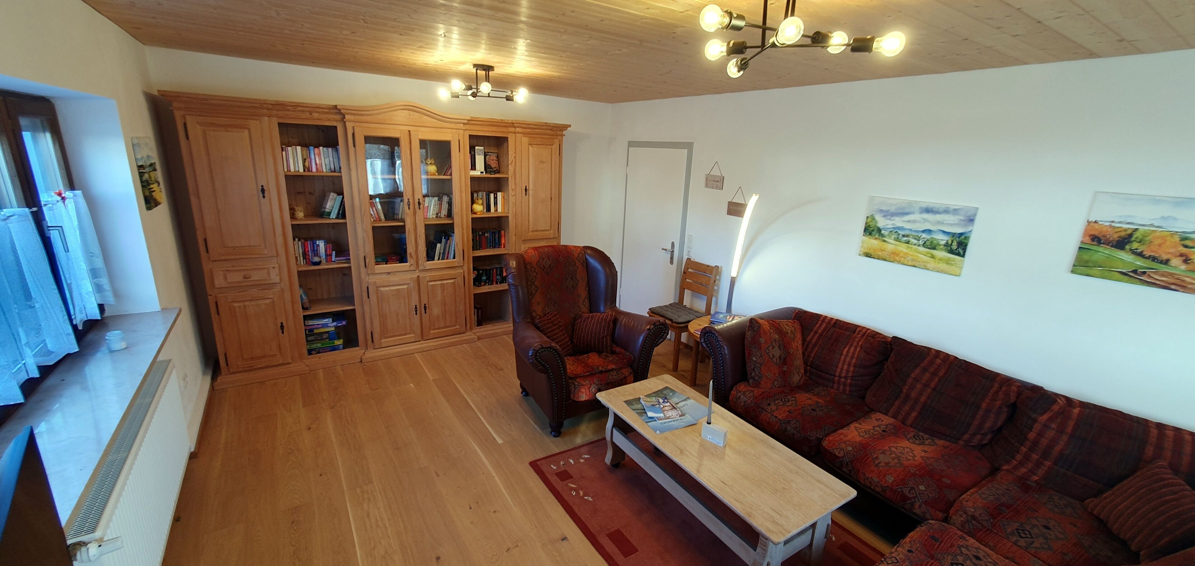 Smart TV, DVD player, books