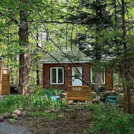 Chalet estándar | Exterior. Le repère de la frontière