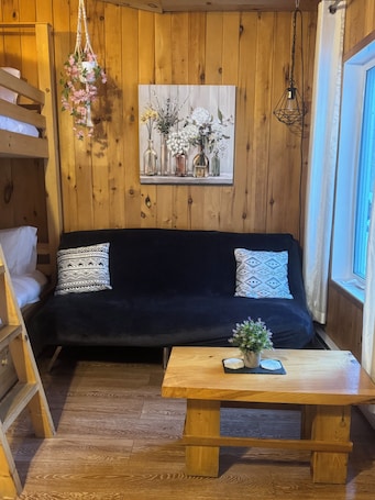Chalet estándar | Zona de estar. Le repère de la frontière