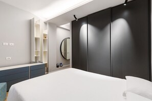 1 slaapkamer, een strijkplank/strijkijzer, gratis wifi, beddengoed
