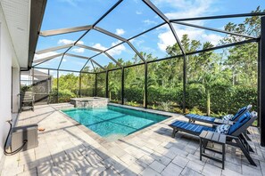 A heated pool