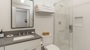 Shower, hair dryer
