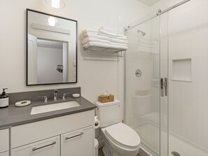 Shower, hair dryer