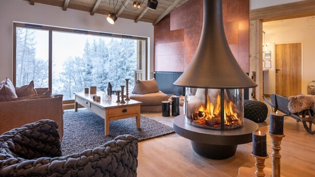Living room - Apartment in Fornelet With Ski-in/ski-out Access (Aime-la-Plagne)