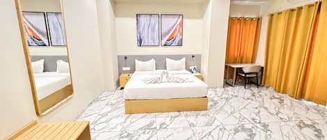 Superior Double Room | In-room safe, desk, laptop workspace, blackout drapes