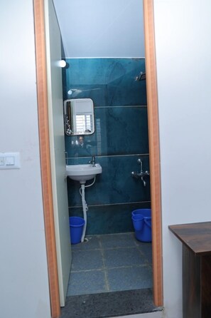Chambre Double Deluxe, vue montagne | Salle de bain