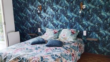 2 chambres, fer et planche Ă  repasser, Wi-Fi, draps fournis
