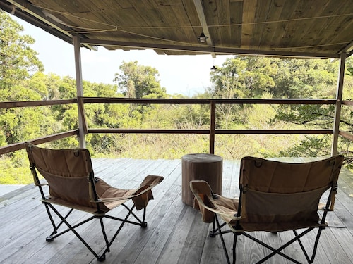 A mountain house for forest bathing in a hidden and unexplored part of Yakushima