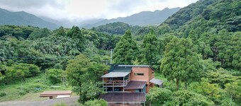 A mountain house for forest bathing in a hidden and unexplored part of Yakushima