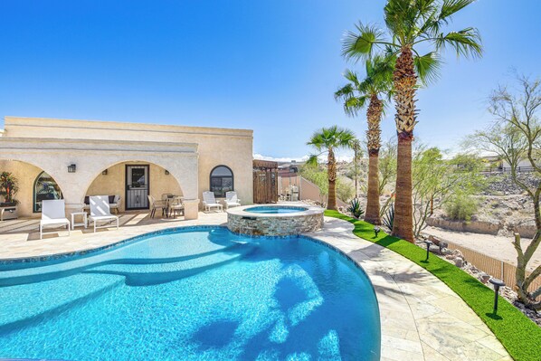 House (3 Bedrooms) | Front of property - NEW Listing! Gorgeous Poolside Views: Havasu Haven (Lake Havasu City)