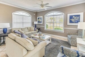 Apartment (3 Bedrooms) | Interior - Balcony + Pool Access: Serene Little River Retreat (Little River)