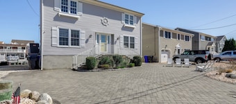 Walk to Beach: Waterfront Mantoloking Gem w/ Deck!