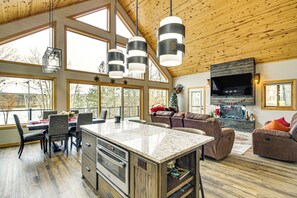 Interior - Fish & Swim: Lakefront Mora Home on 2 Acres! (Mora)