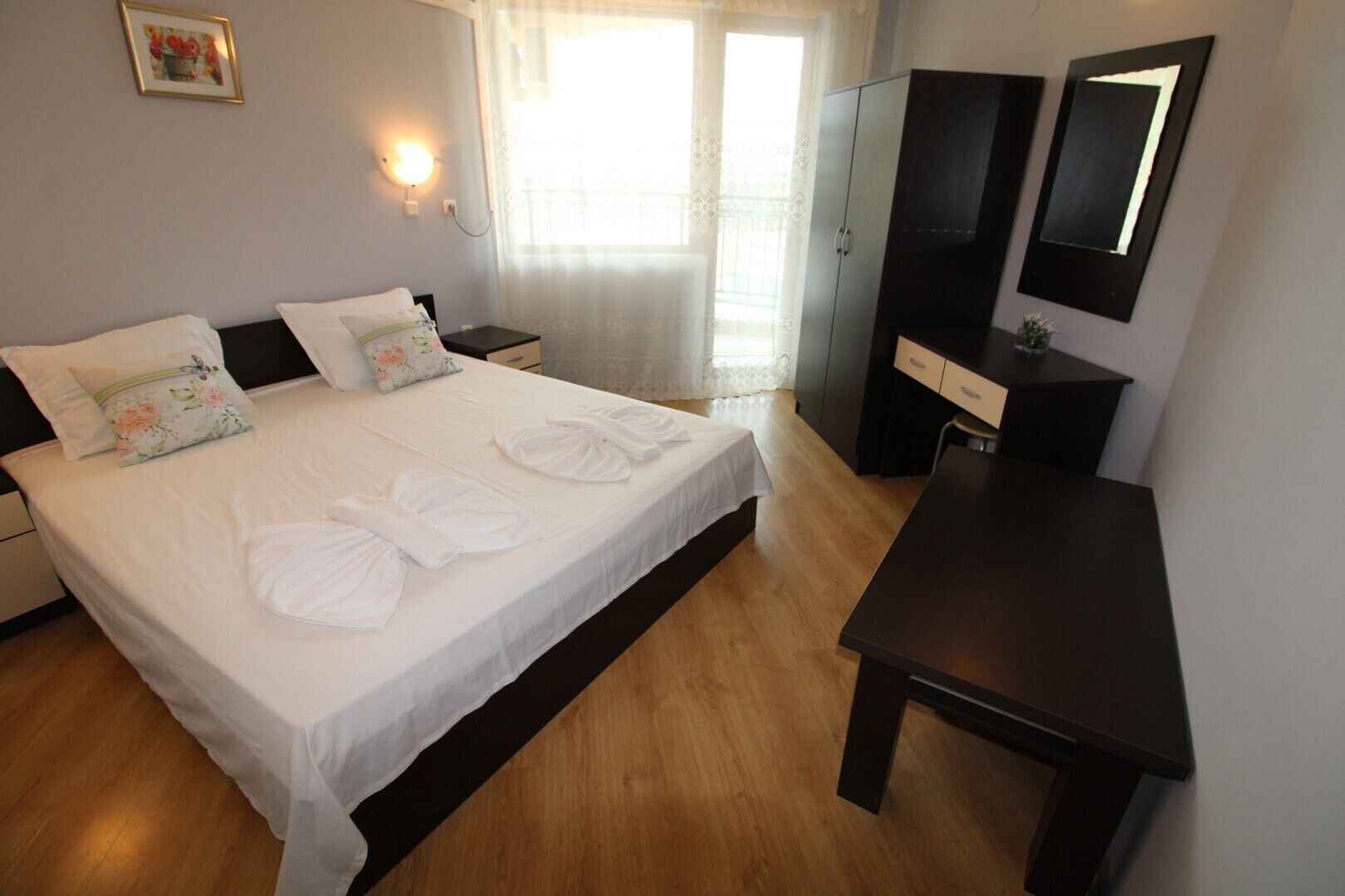 1 bedroom, iron/ironing board, bed sheets