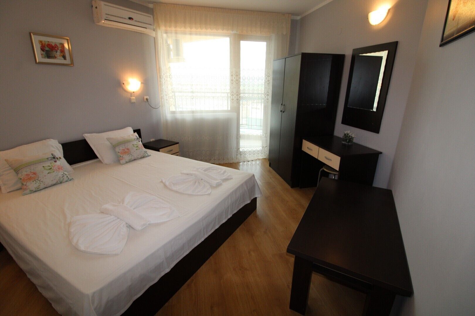 1 bedroom, iron/ironing board, bed sheets