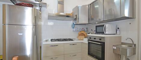 Microondas, horno, placa de cocina, lavavajillas