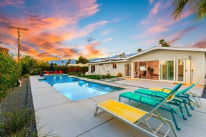 A heated pool