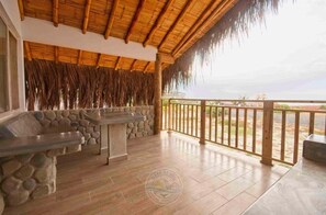 Terrace/patio - Apartment 5 minutes from downtown Mancora. View and direct access to the sea (Máncora)