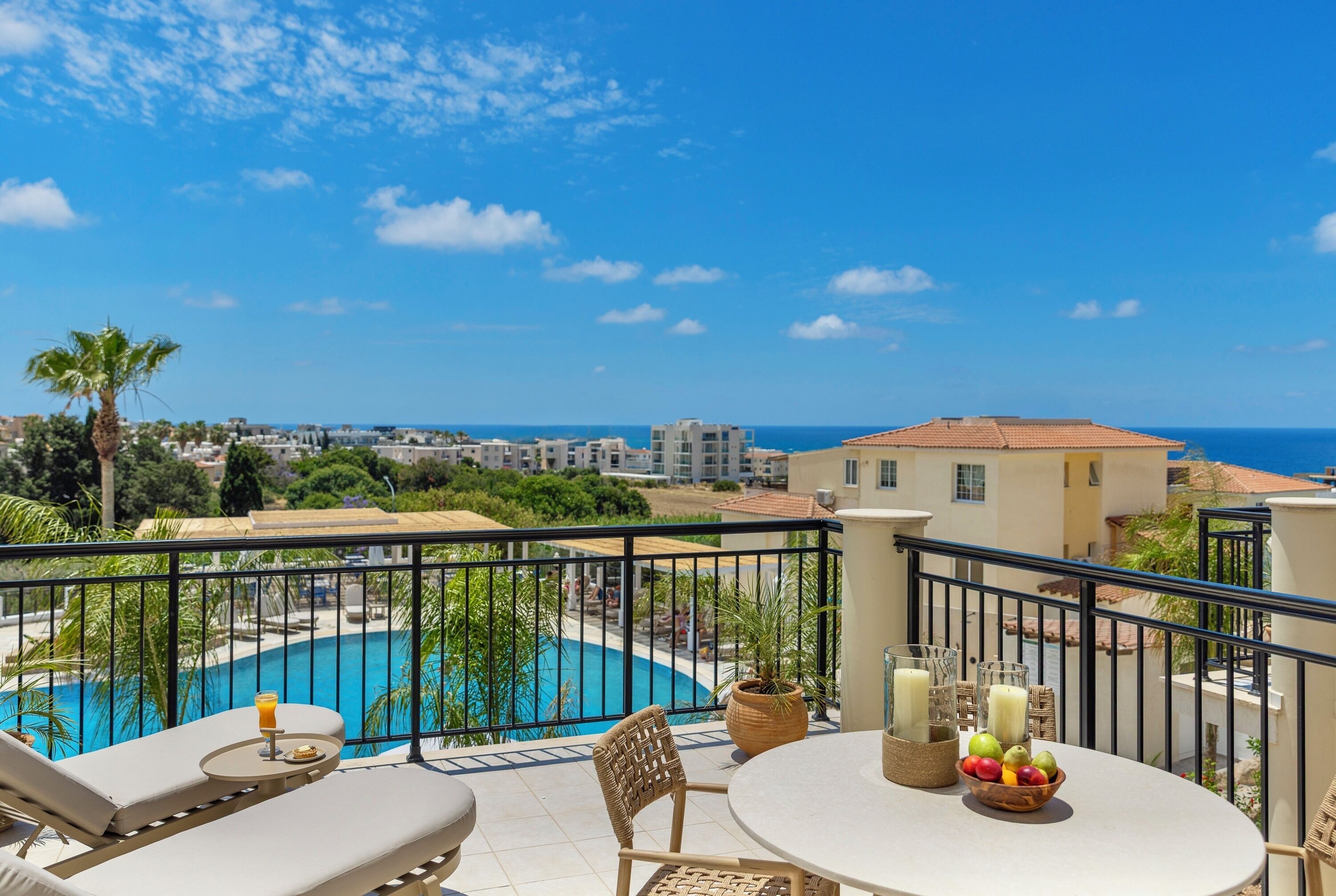 Uitzicht vanaf balkon