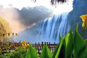 Udsigt fra overnatningsstedet