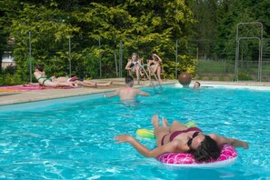 A heated pool