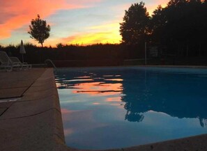 Una piscina riscaldata