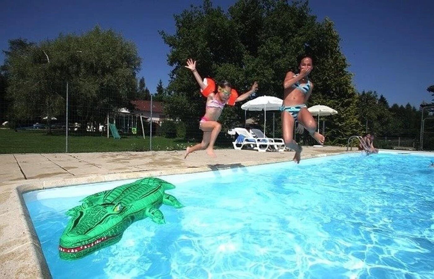 Una piscina riscaldata