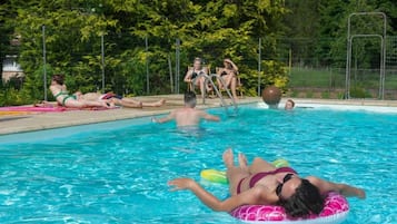 Una piscina riscaldata