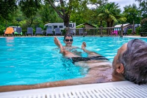 A heated pool