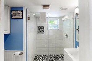 Shower, hair dryer