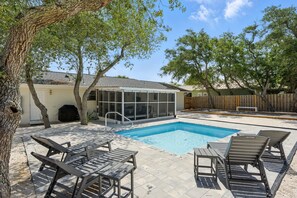 A heated pool - Steps to Beach | Pool | Patio | Bocce Ball | Grill (Mexico Beach)